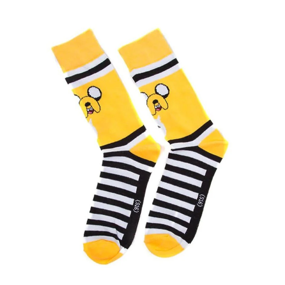 Adventure Time Jake Crew Socks