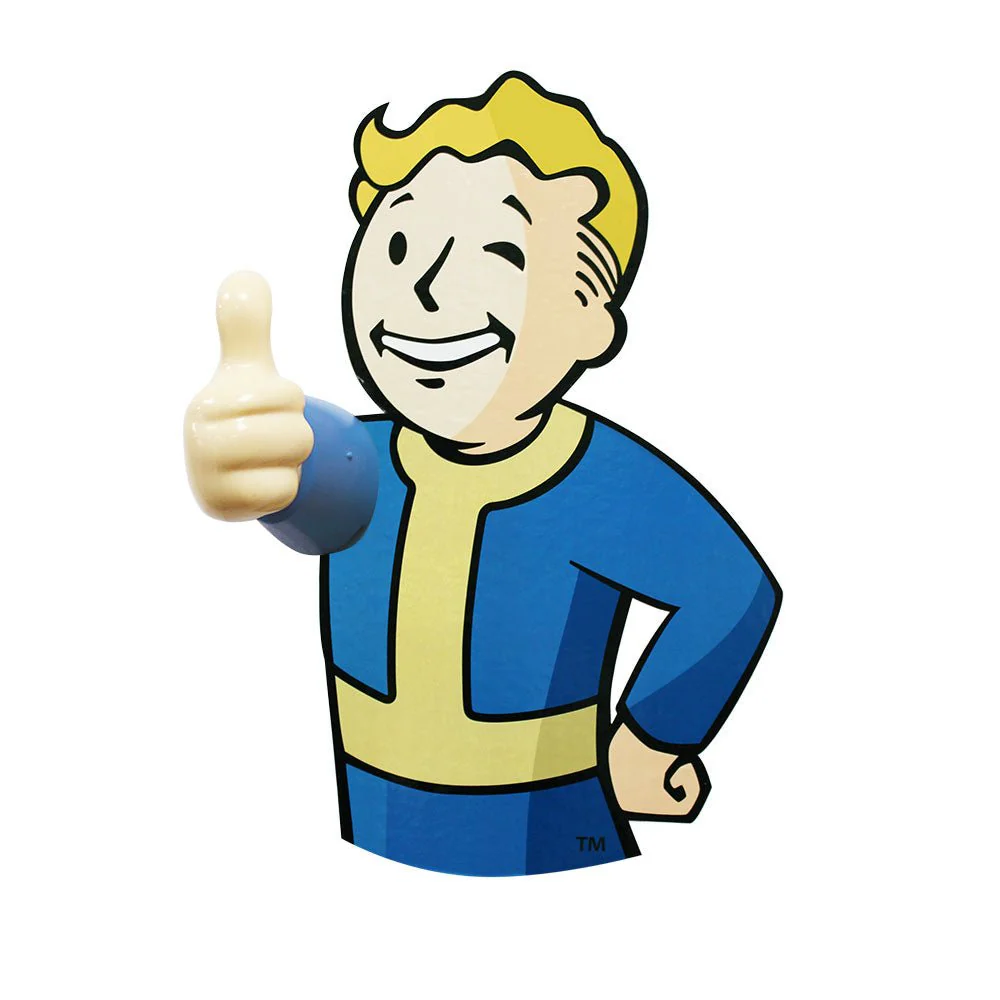 Fallout 76 Vault Boy Coat Hooks (2 pack)