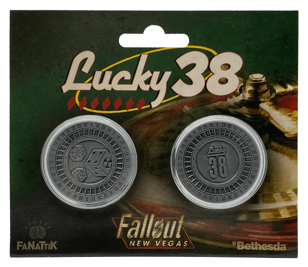 Fallout New Vegas Lucky 38 Casino Collectors Coins Twin Pack