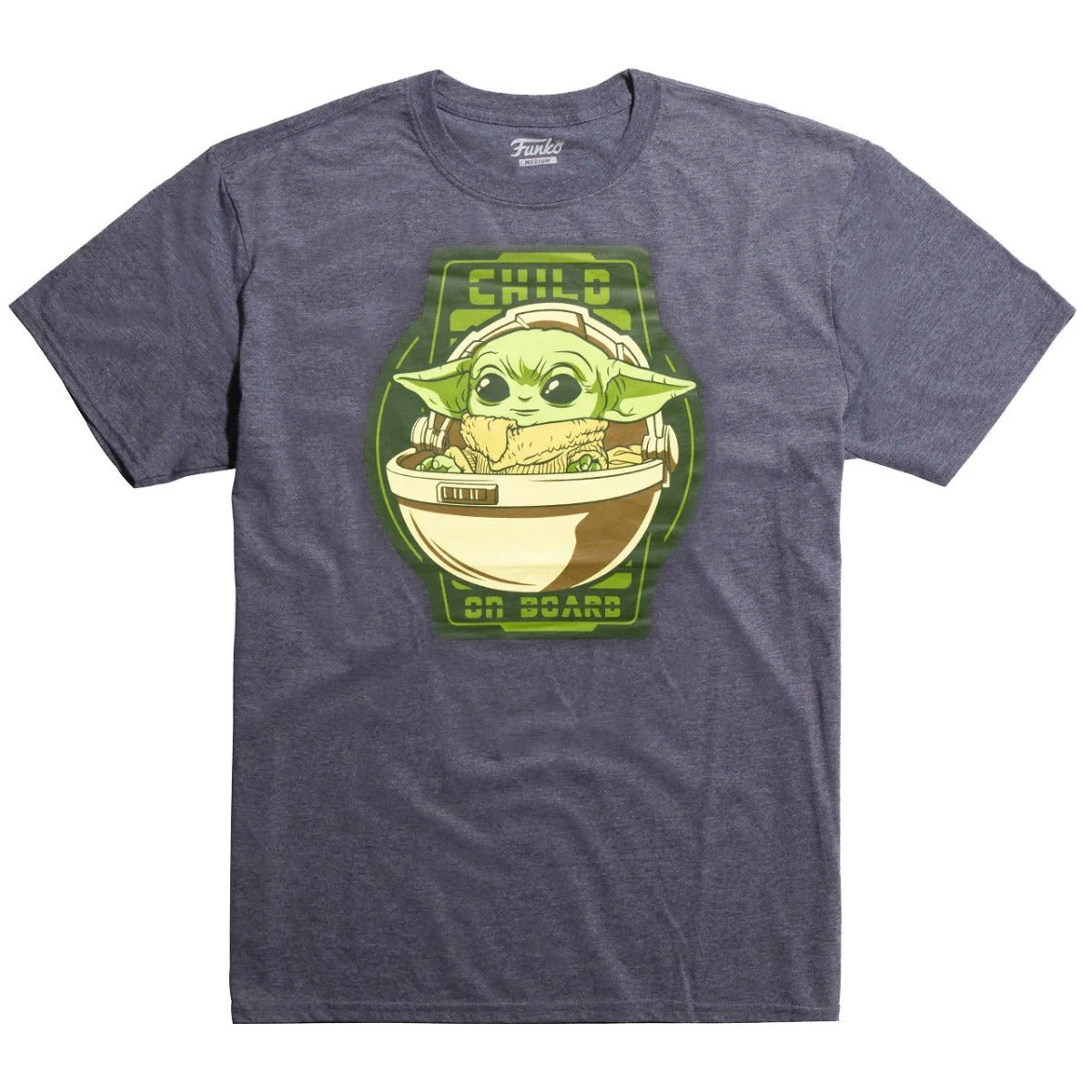 Funko Pop! Star Wars The Mandalorian "Child on Board" Baby Yoda T-Shirt - Image 4