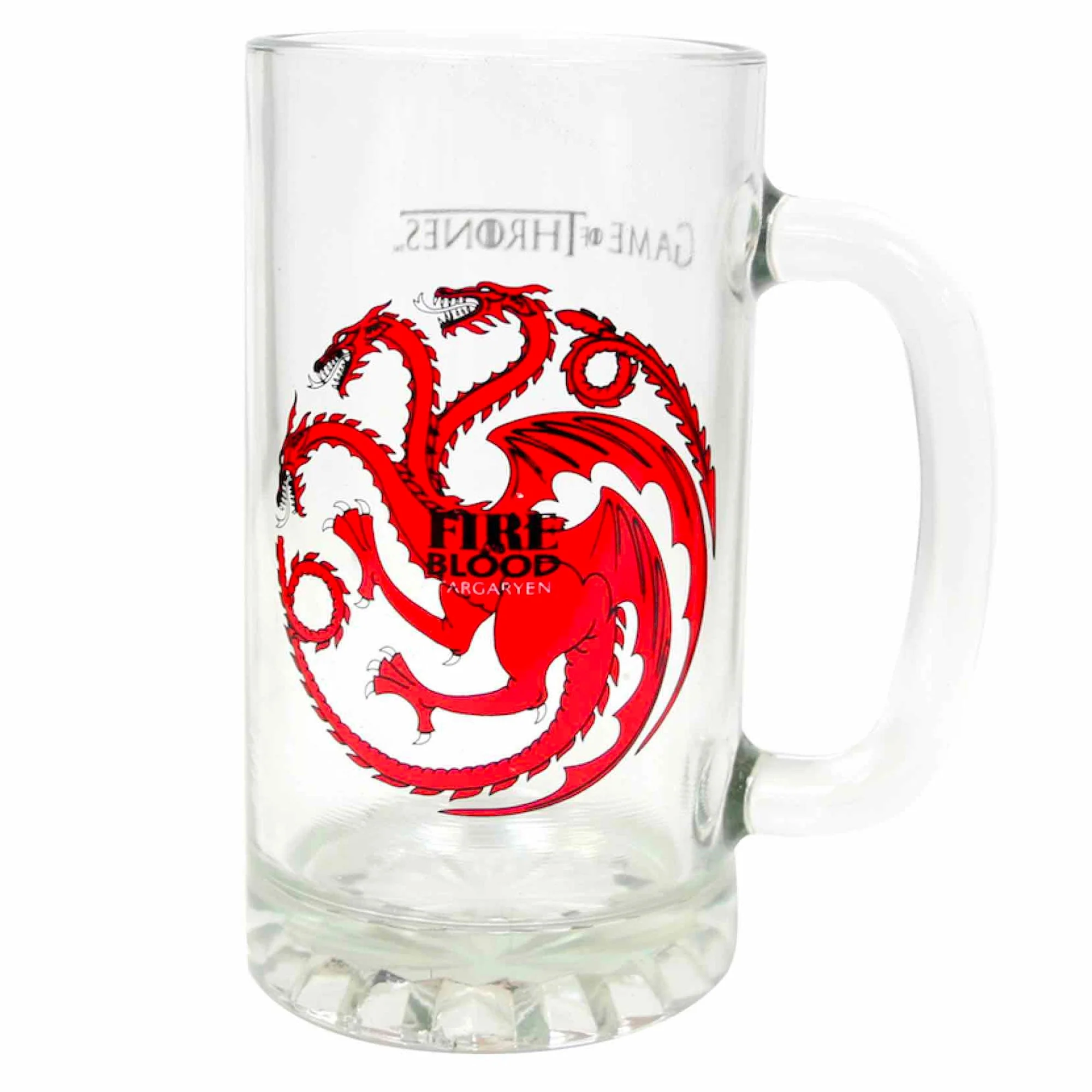 Game of Thrones House Targaryen Large Glass Tankard