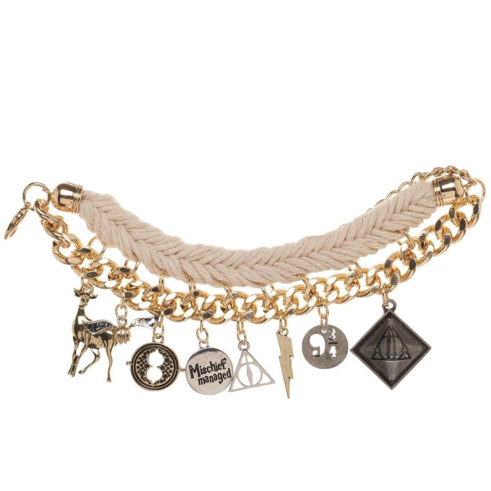 Harry Potter Braided Charm Bracelet