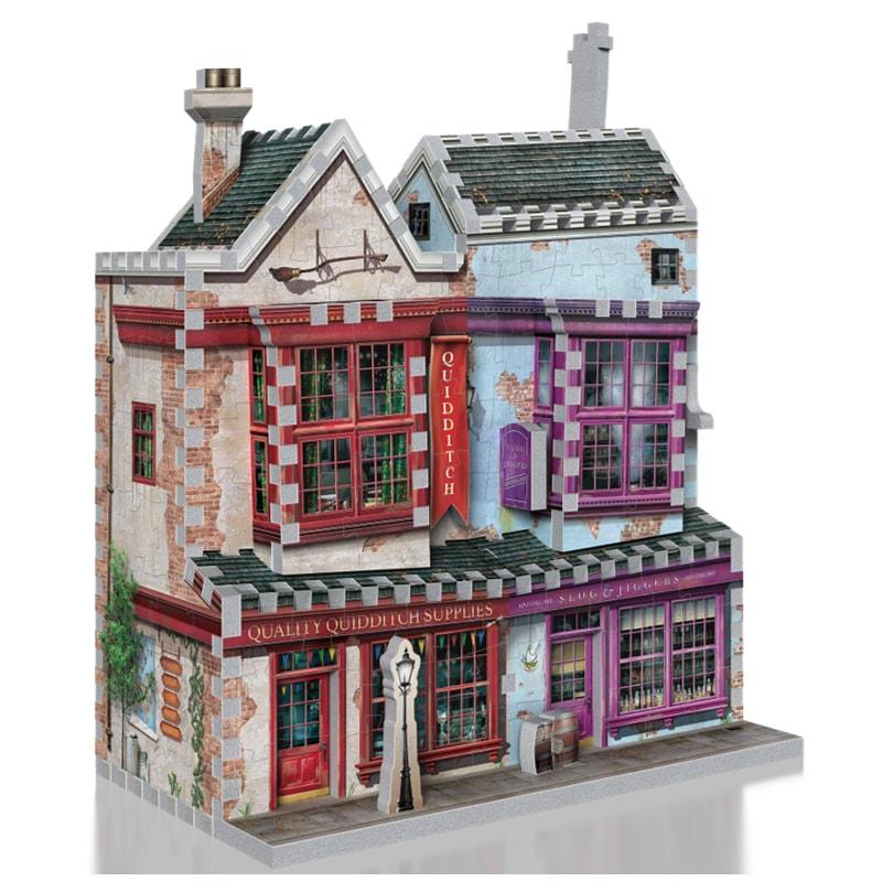 Harry Potter Diagon Alley Collection Quidditch Supplies & Slug & Jiggers 3D Puzzle