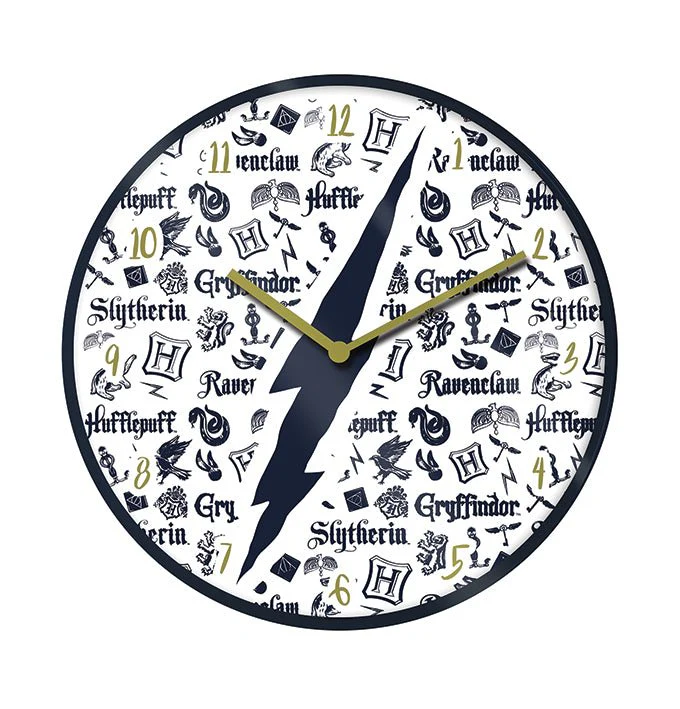 Harry Potter Hogwarts Houses Wall Clock