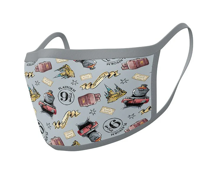 Harry Potter Hogwarts Express Face Mask 2 Pack