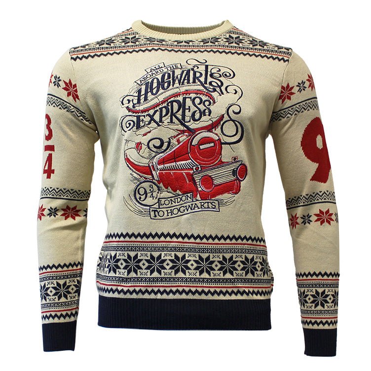Harry Potter Hogwarts Express Knitted Christmas Jumper / Sweater - Image 8