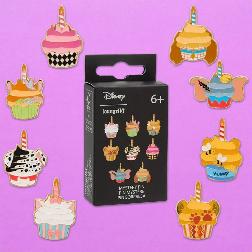 Loungefly x Disney Animal Cupcakes Blind Box Mystery Pin
