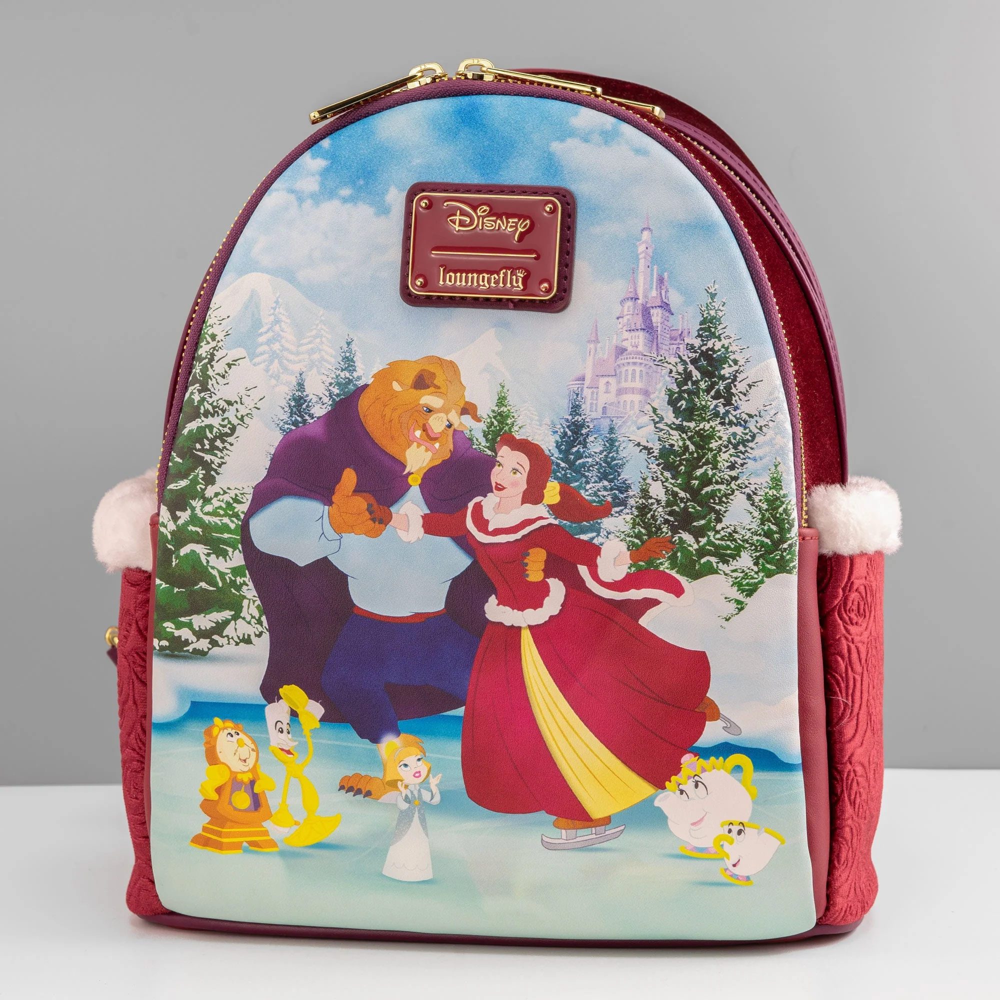 Loungefly x Disney Beauty and the Beast Enchanted Belle Winter Scene Mini Backpack