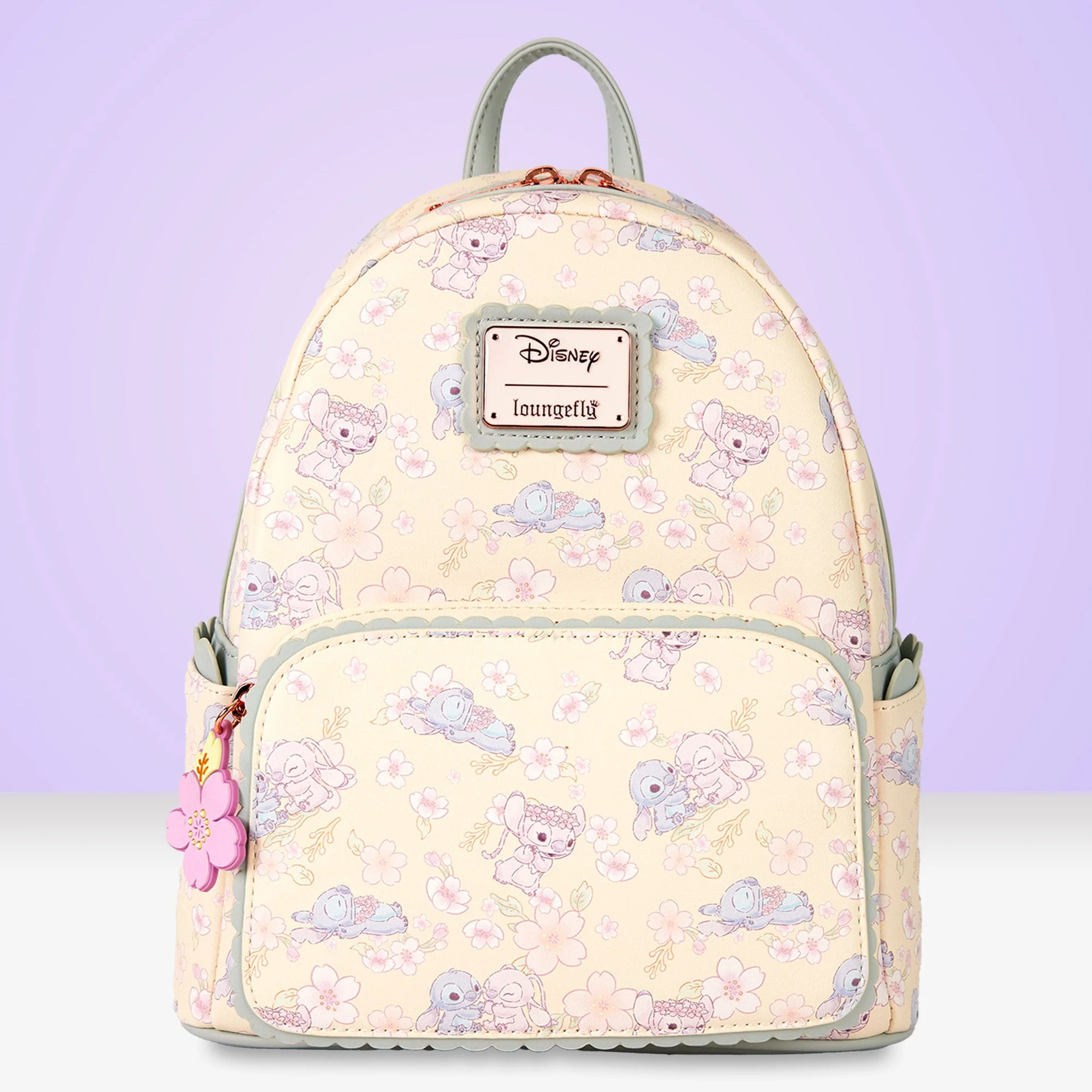 Loungefly x Disney Stitch Cherry Blossom AOP Mini Backpack