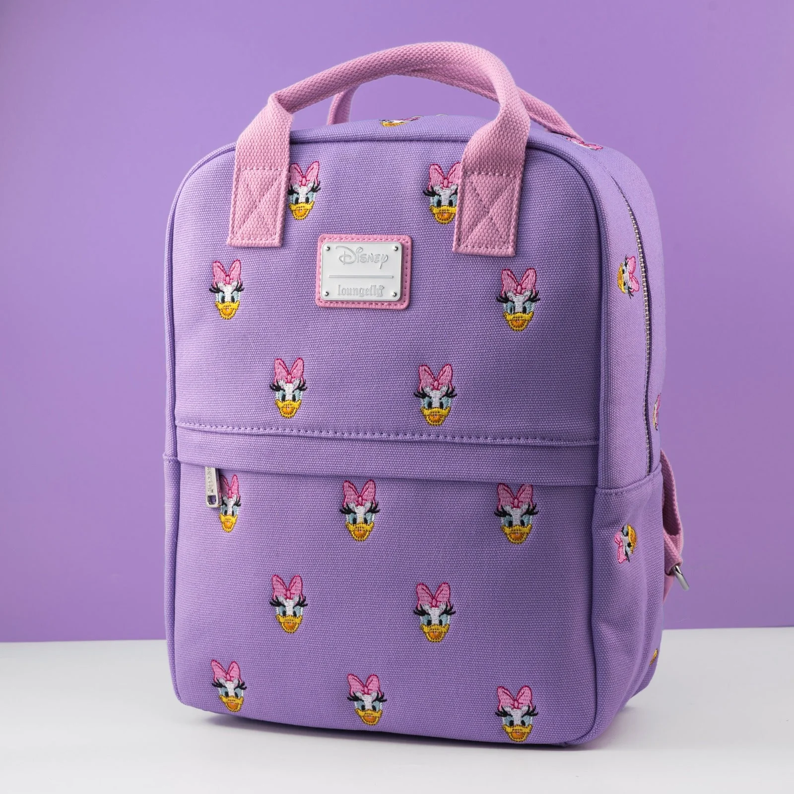 Loungefly x Disney Daisy Duck AOP Canvas Backpack