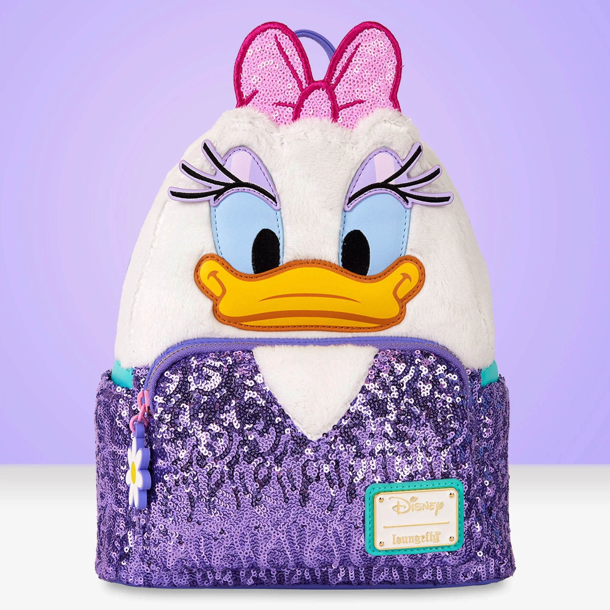 Loungefly x Disney Daisy Duck Plush Mini Backpack