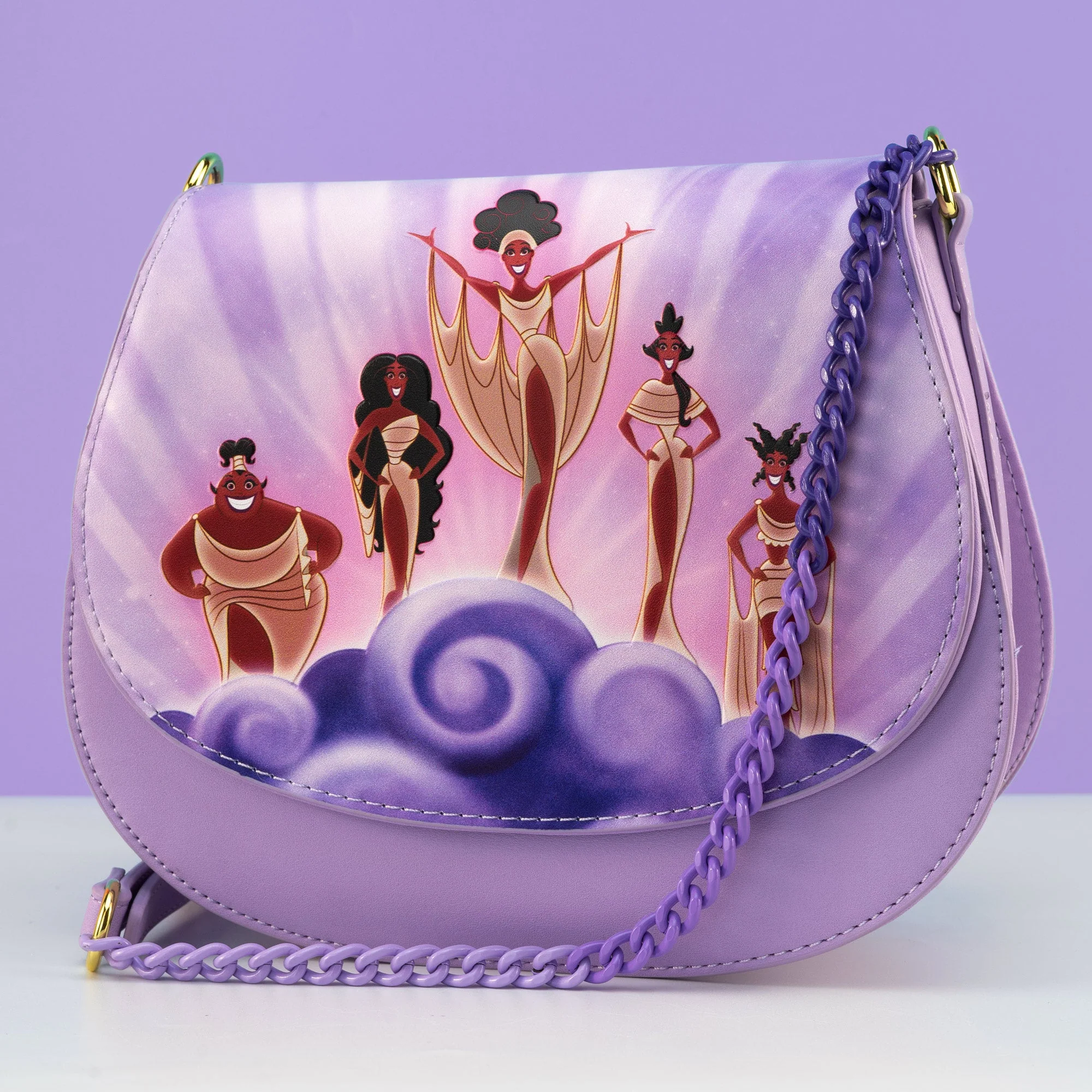 Loungefly x Disney Hercules Muses Clouds Crossbody Bag