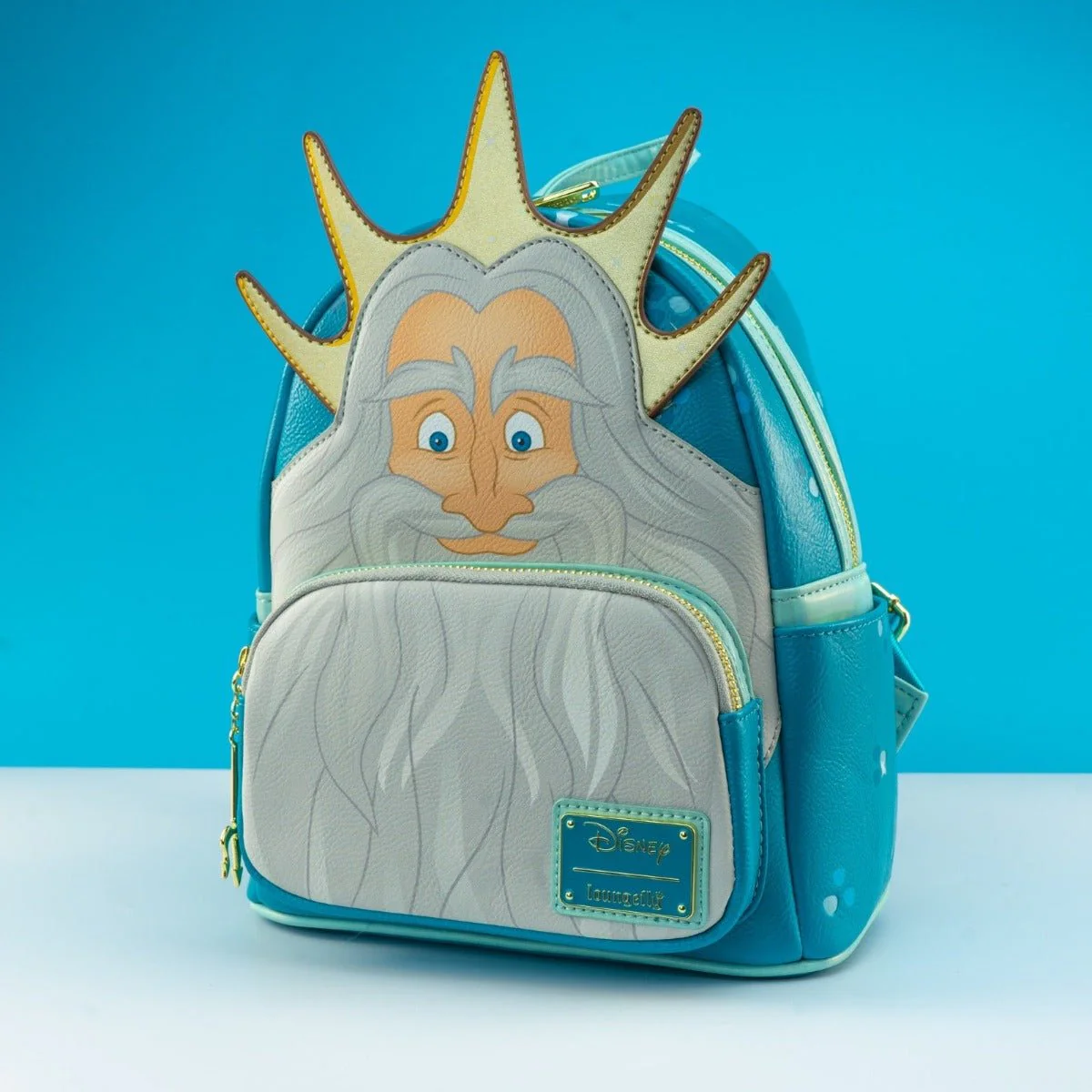 Loungefly x Disney The Little Mermaid King Triton Cosplay Mini Backpack