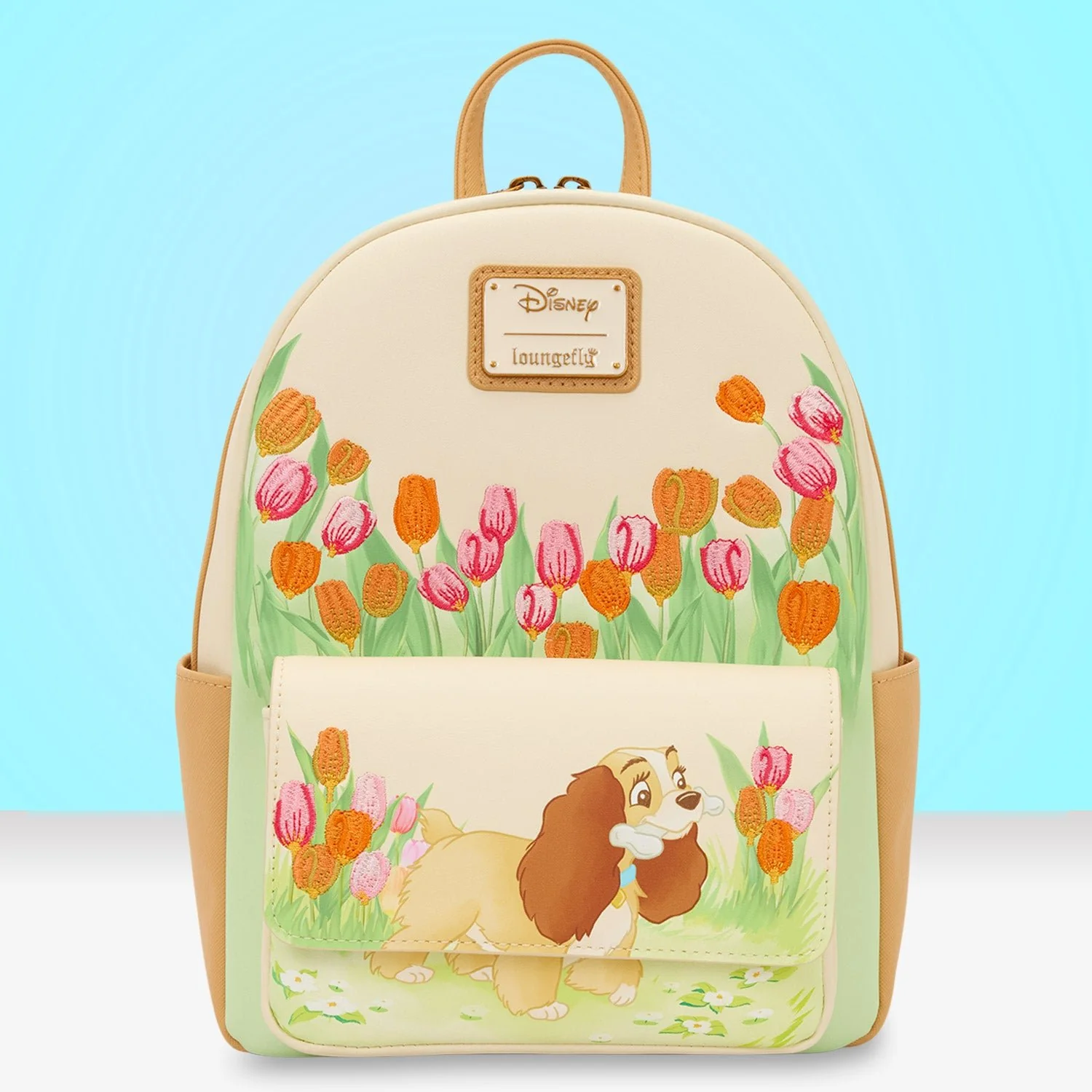 Loungefly x Disney Lady and the Tramp Pastel Tulip Mini Backpack