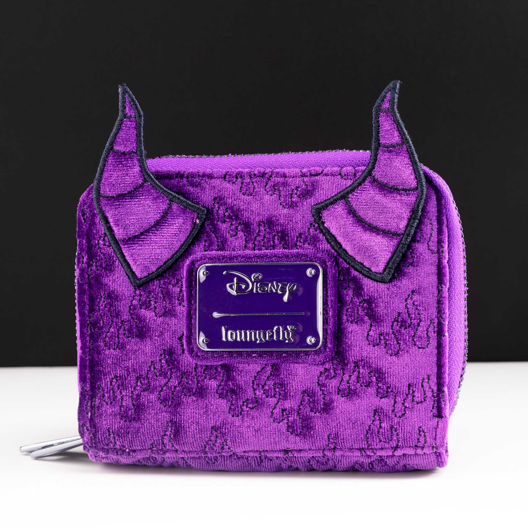 Loungefly x Disney Maleficent Cosplay Velvet Dual-Zip Accordion Wallet