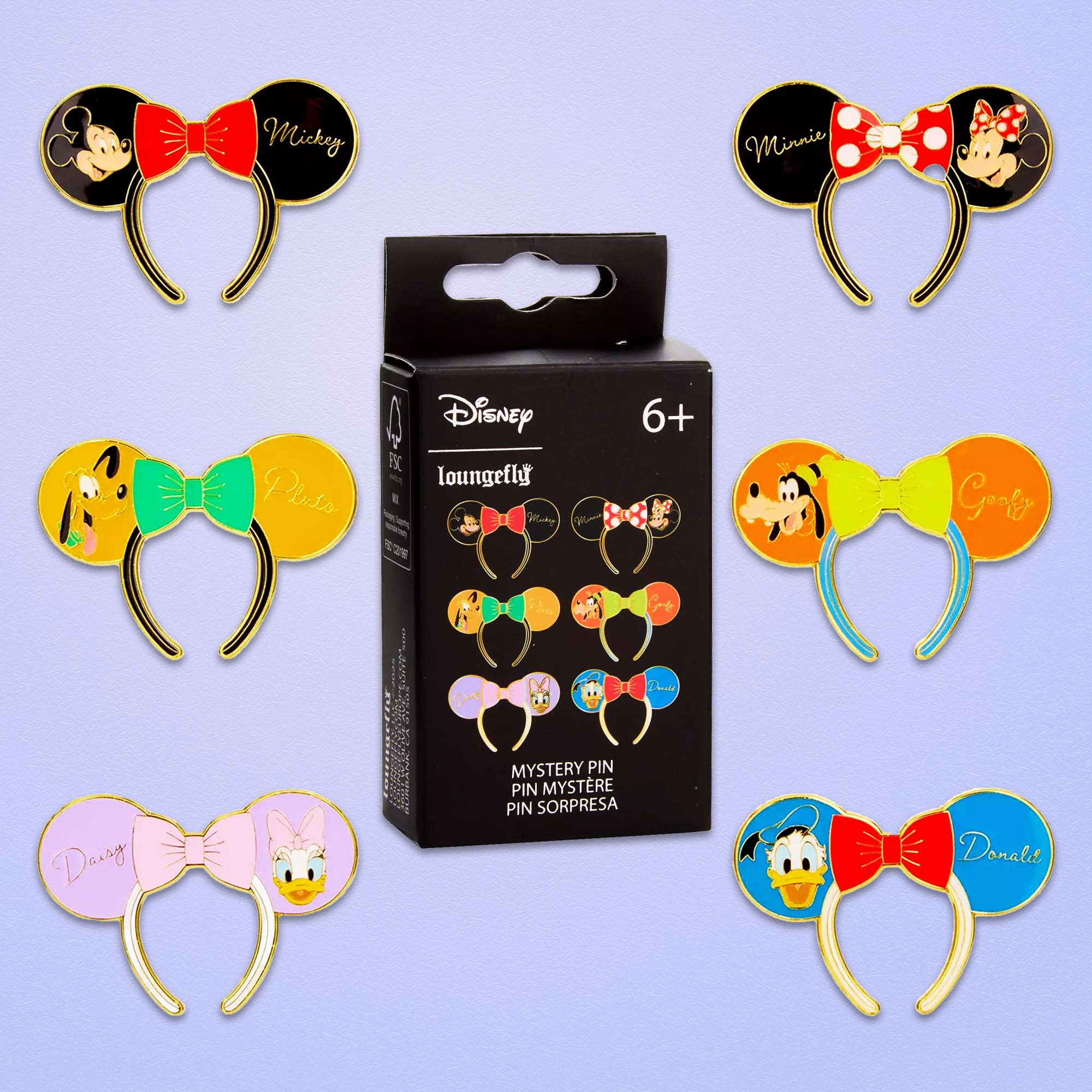 Loungefly x Disney Mickey and Friends Ears Headband Blind Box Mystery Pin