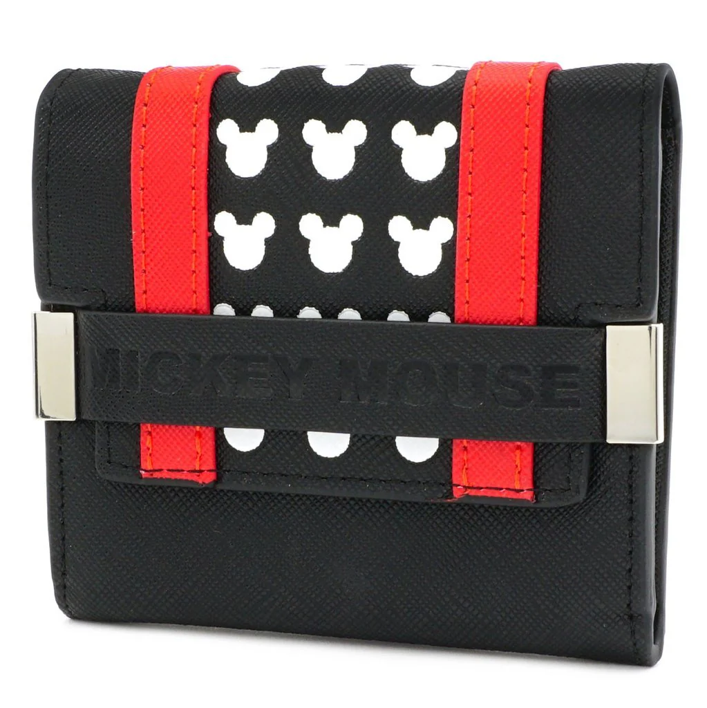 Loungefly x Disney Mickey Red & Black Trifold Purse