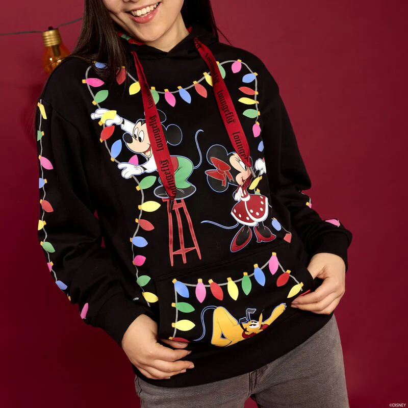 Loungefly x Disney Mickey's Light Up Decorations Hooded Sweatshirt
