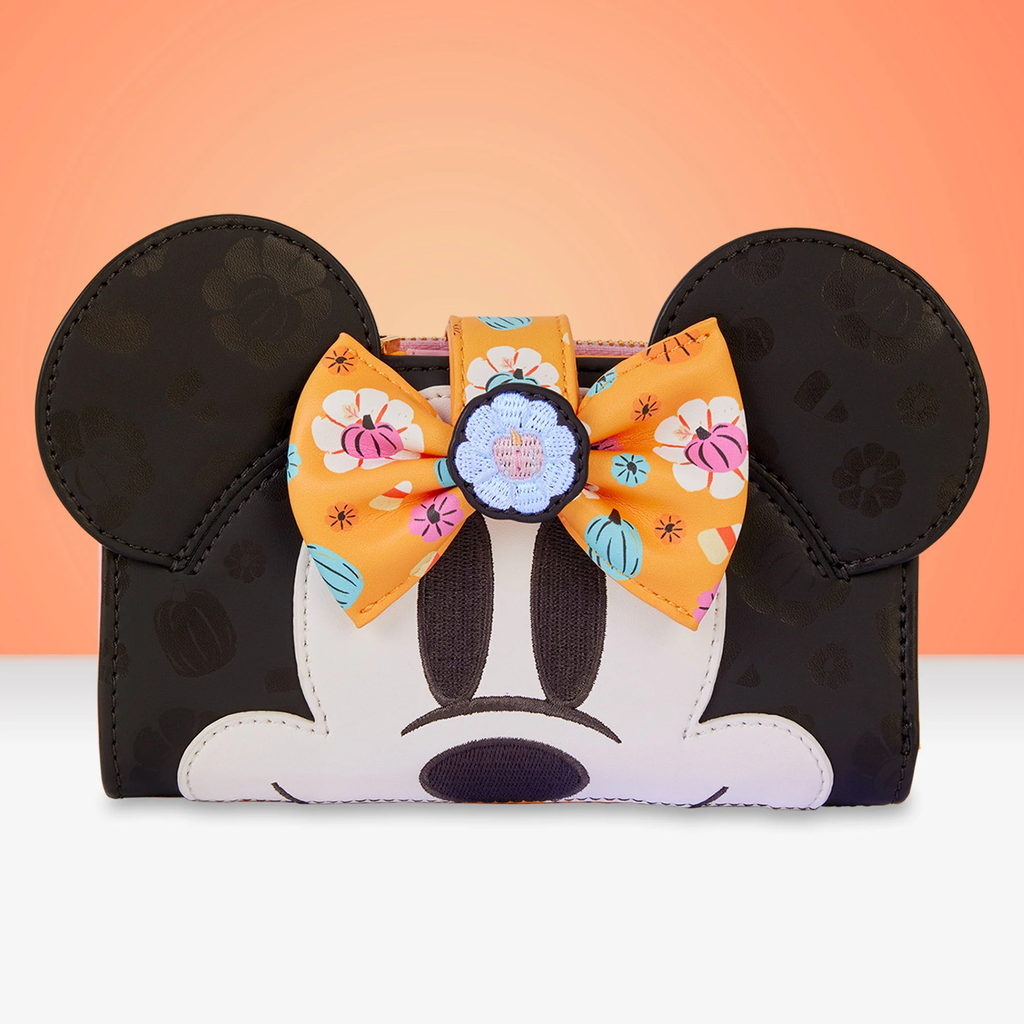 Loungefly x Disney Minnie Mouse Floral Pumpkin Wallet
