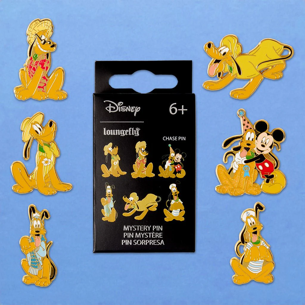 Loungefly x Disney Pluto 95th Anniversary Blind Box Mystery Box Pin