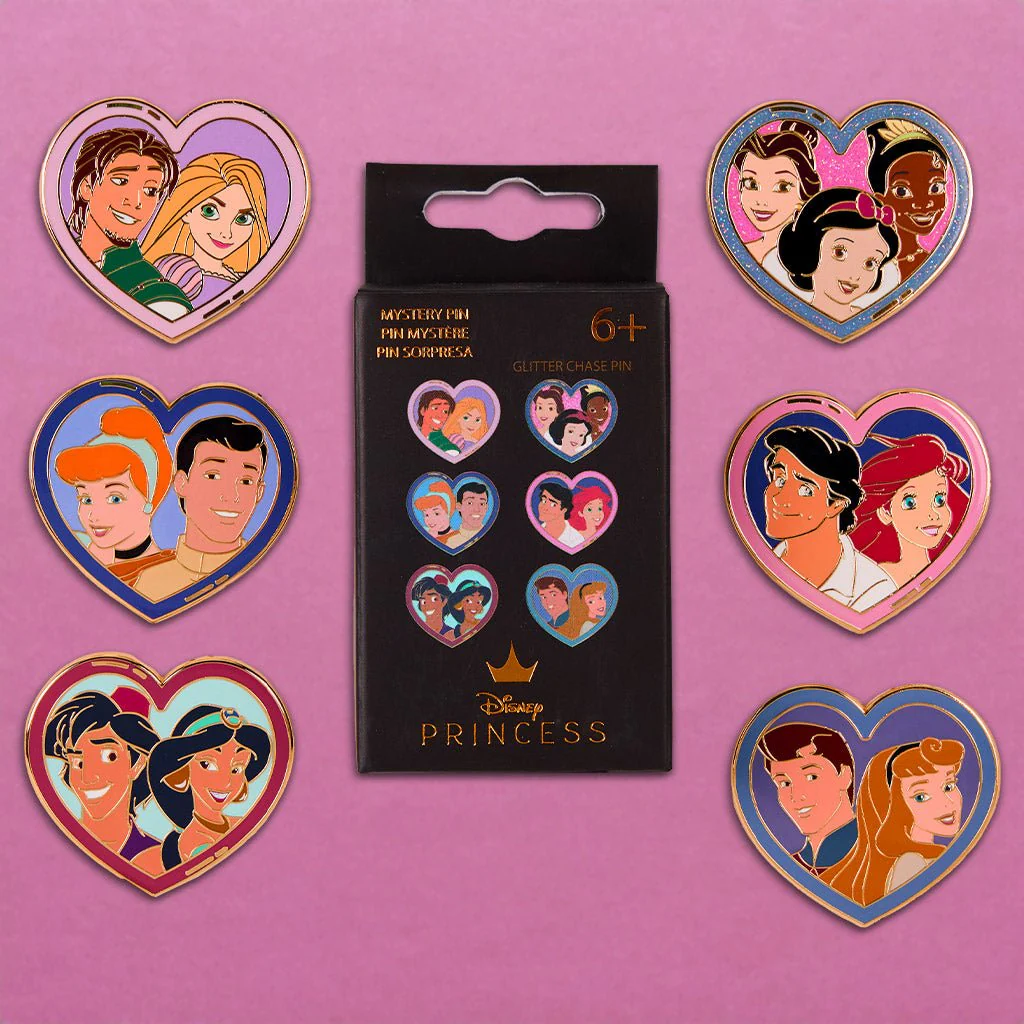 Loungefly x Disney Princess & Prince Blind Box Mystery Pin