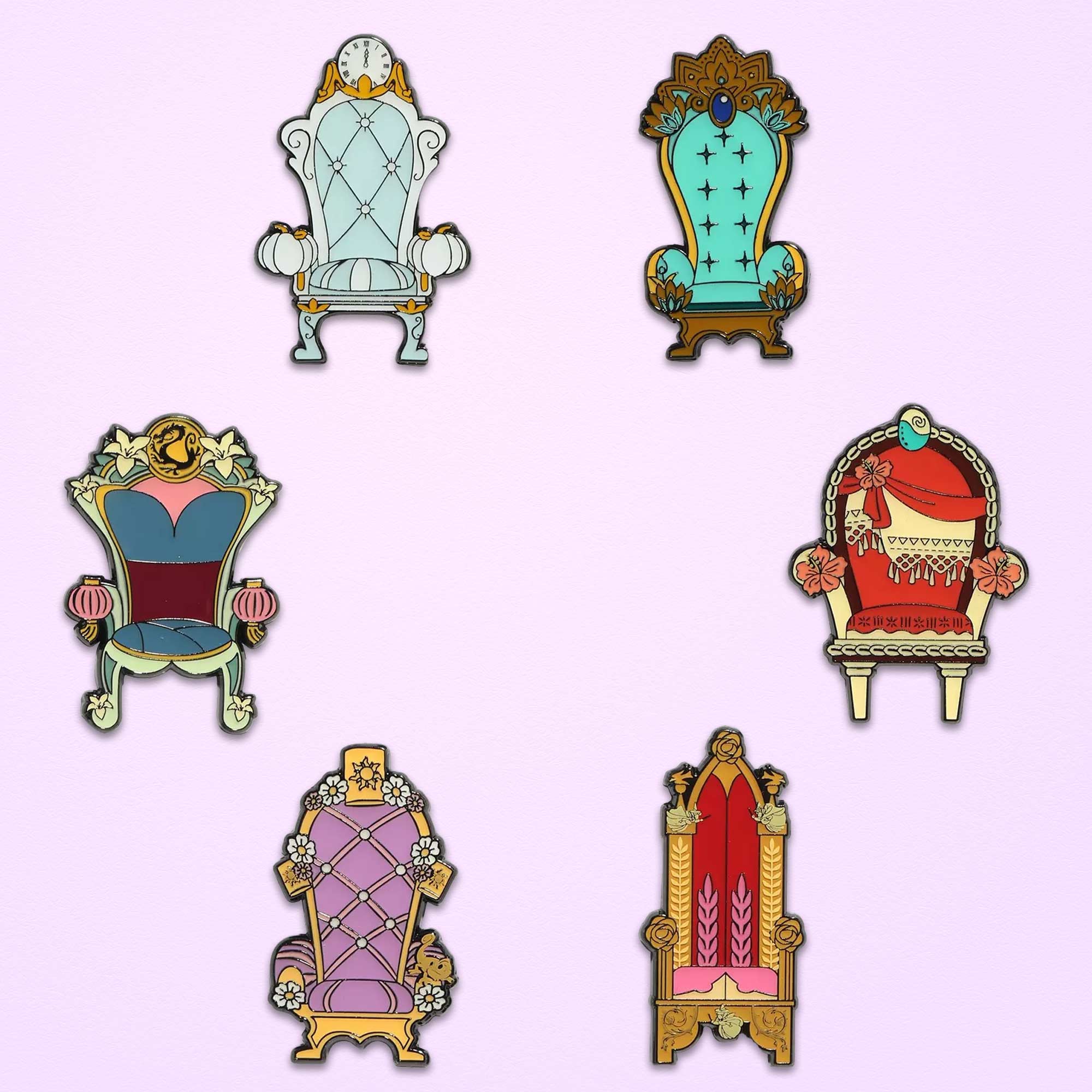 Loungefly x Disney Princess Thrones Blind Box Mystery Pin