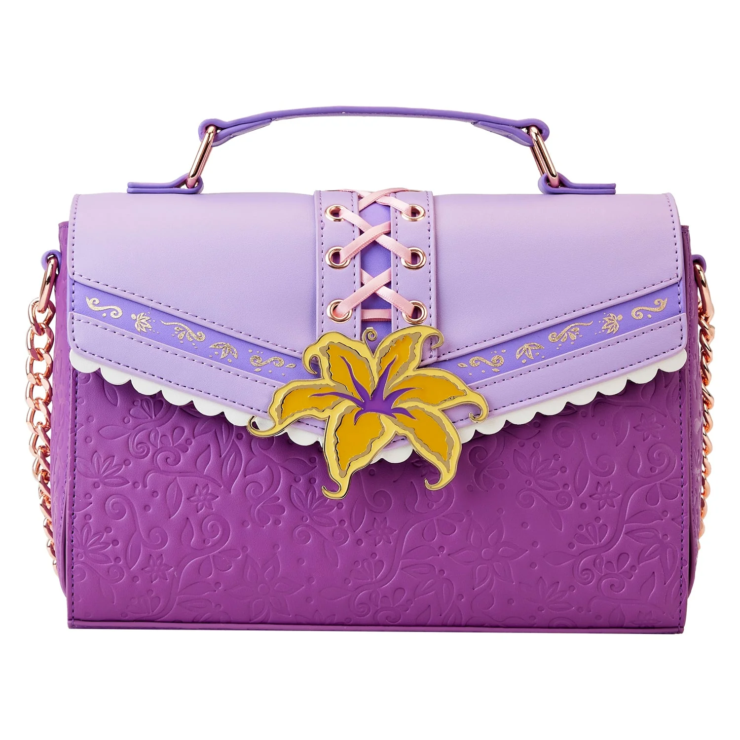 Loungefly x Disney Tangled Magic Flower Crossbody Bag