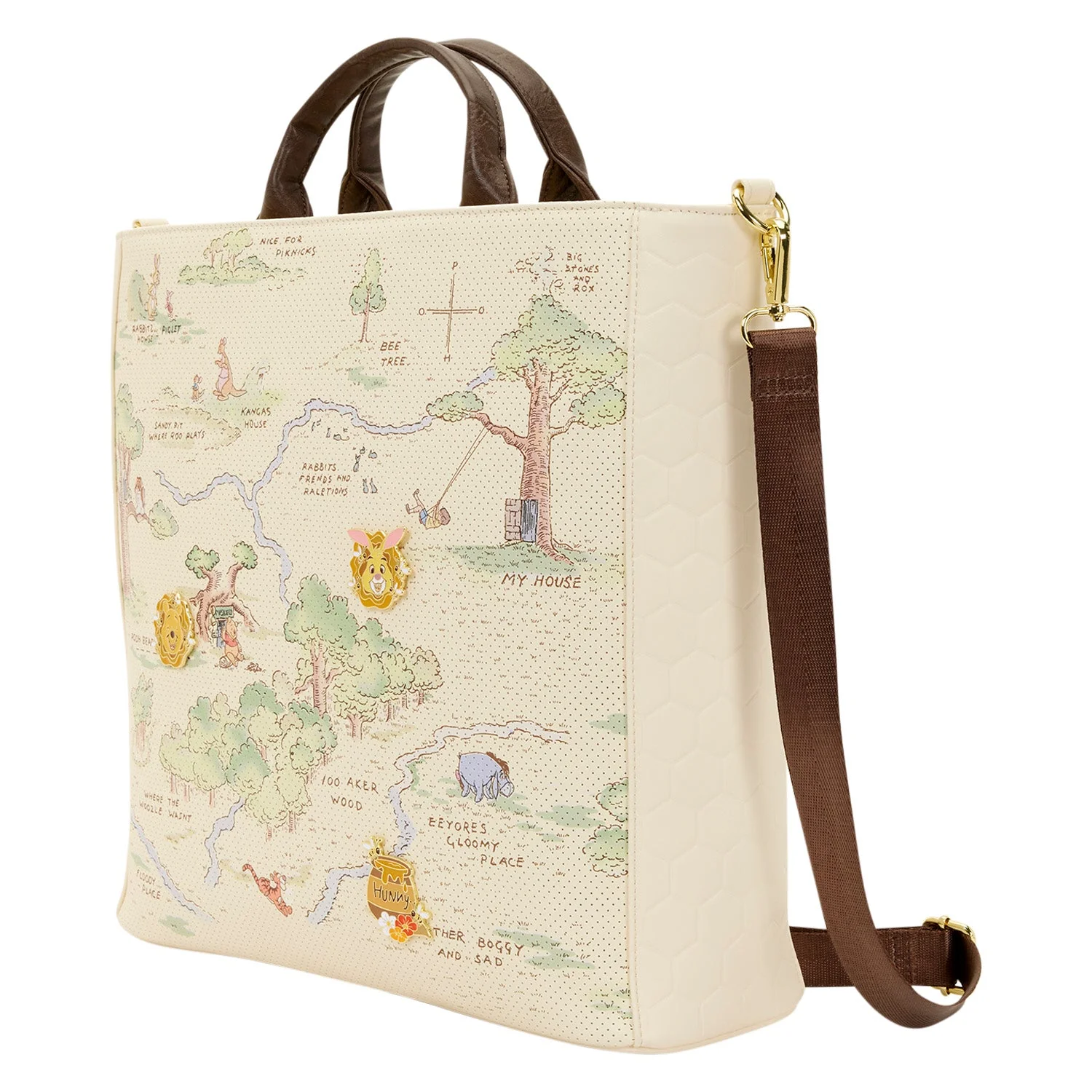 Loungefly x Disney Winnie The Pooh Hundred Acre Wood Tote Bag - Image 2