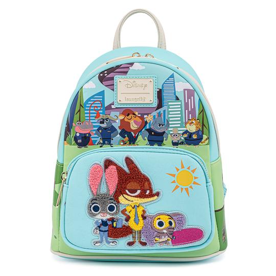 Loungefly x Disney Zootopia Chibi Group Mini Backpack