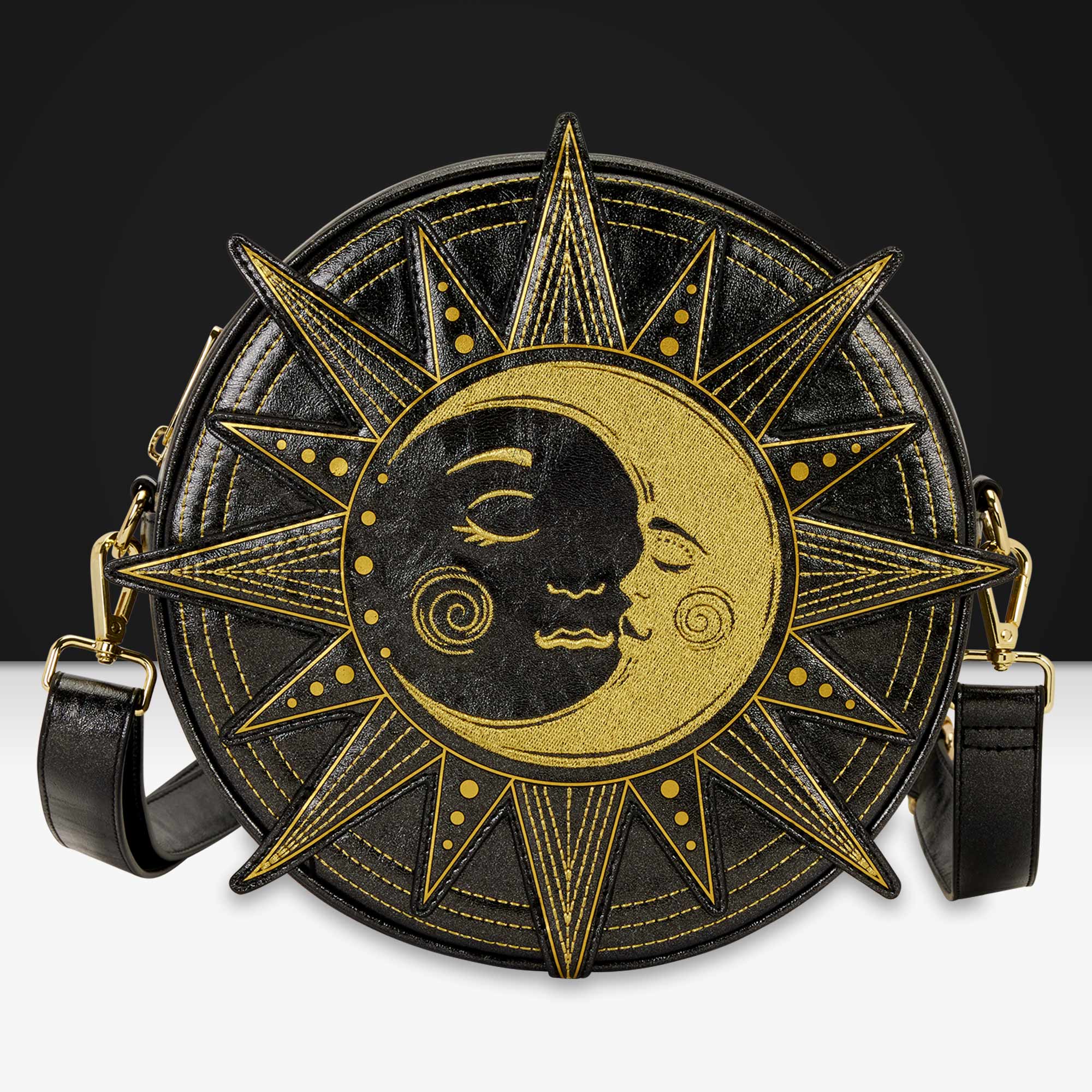 Loungefly Originals Figural Sun And Moon Crossbody Bag