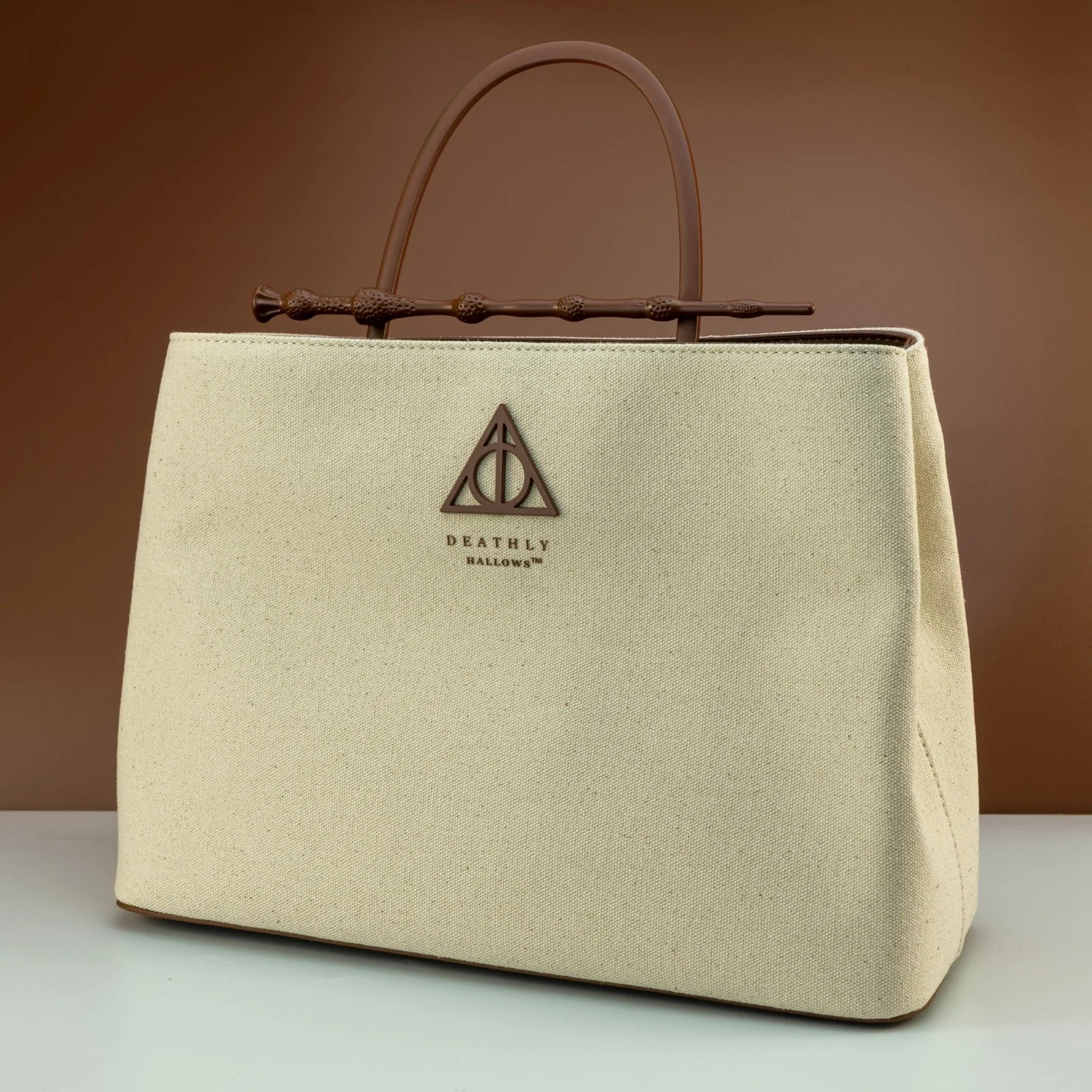 Loungefly x Harry Potter Cream Canvas Elder Wand Crossbody Handbag