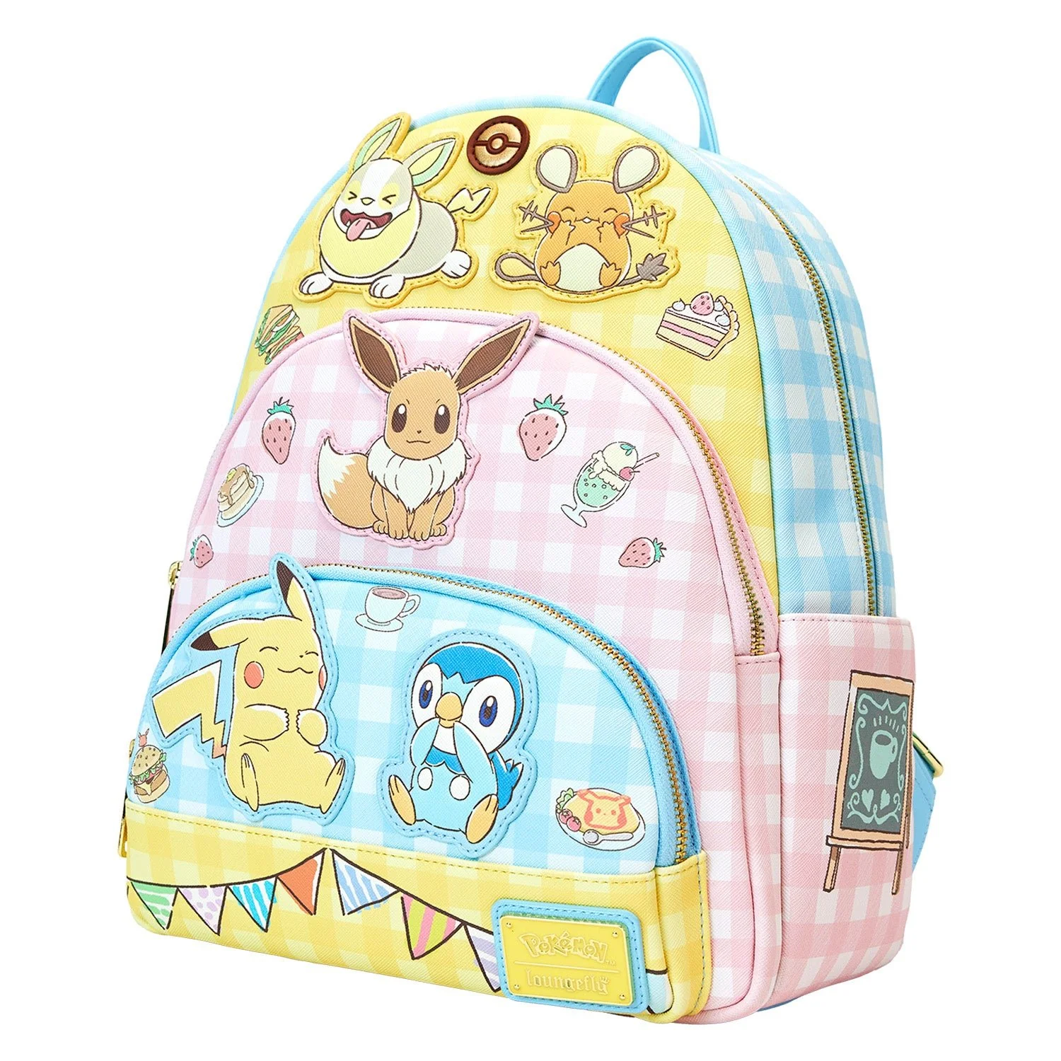 Loungefly x Pokemon Cafe Triple Pocket Backpack - Image 2
