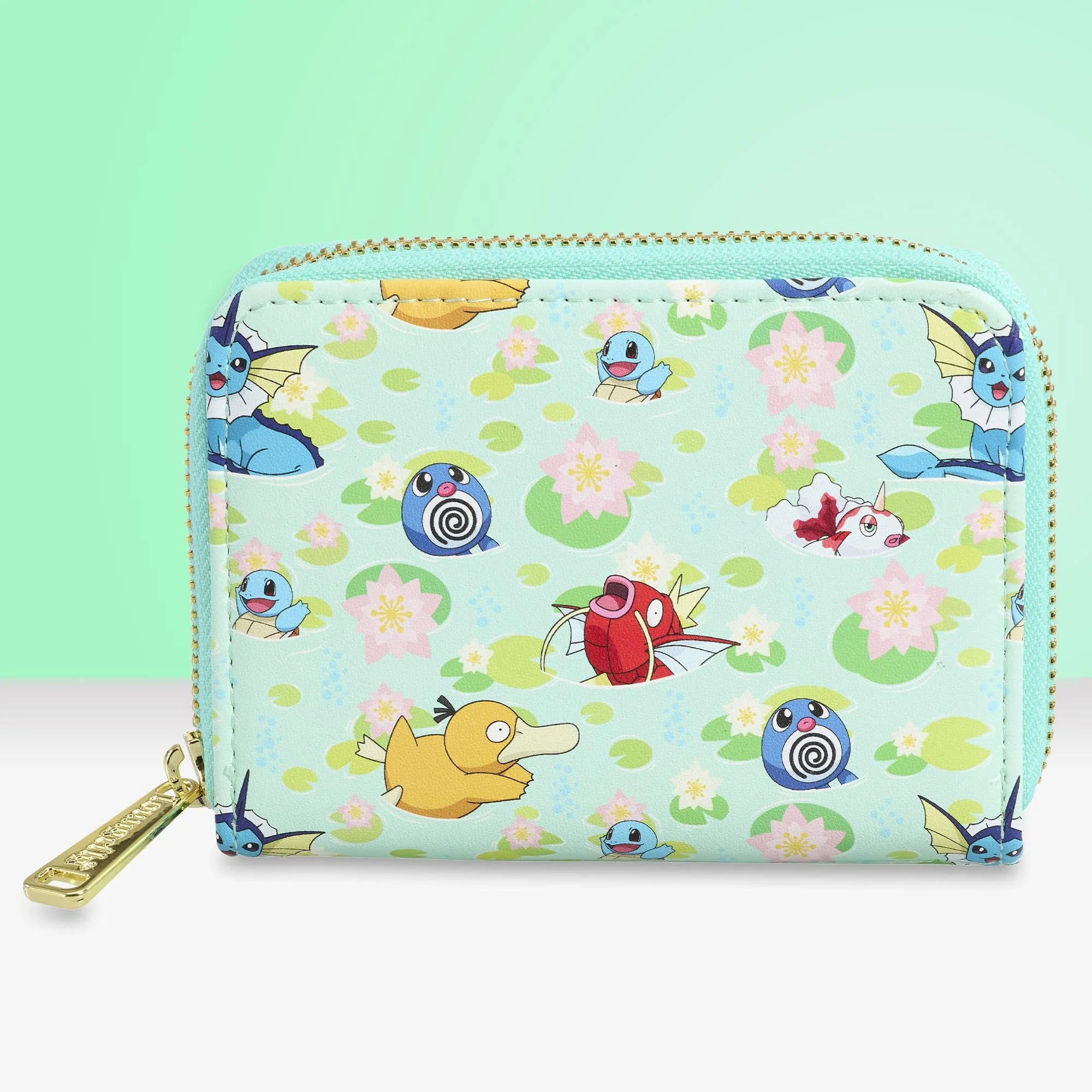 Loungefly x Pokemon Water Type Lily Pad AOP Wallet