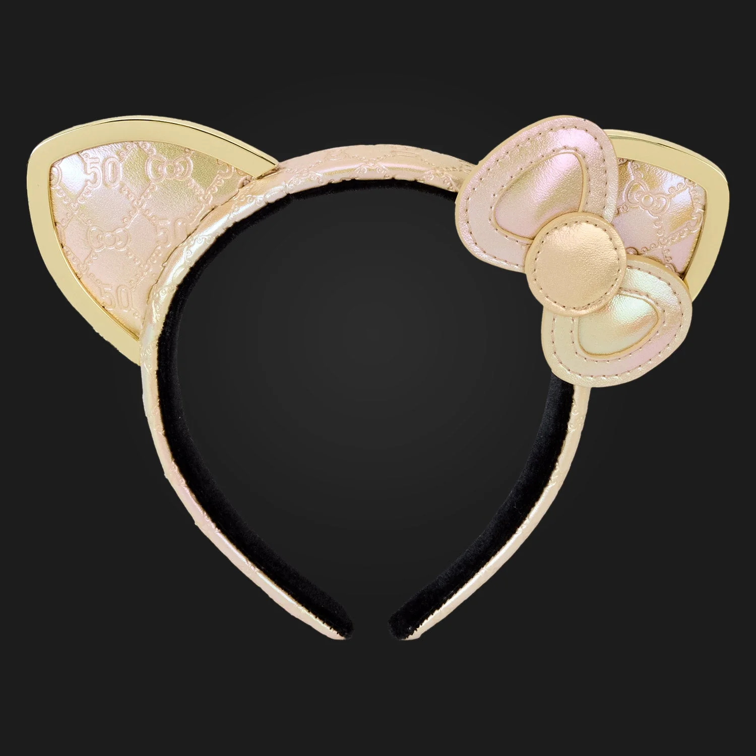 Loungefly x Sanrio Hello Kitty 50th Anniversary Gold Ear Headband