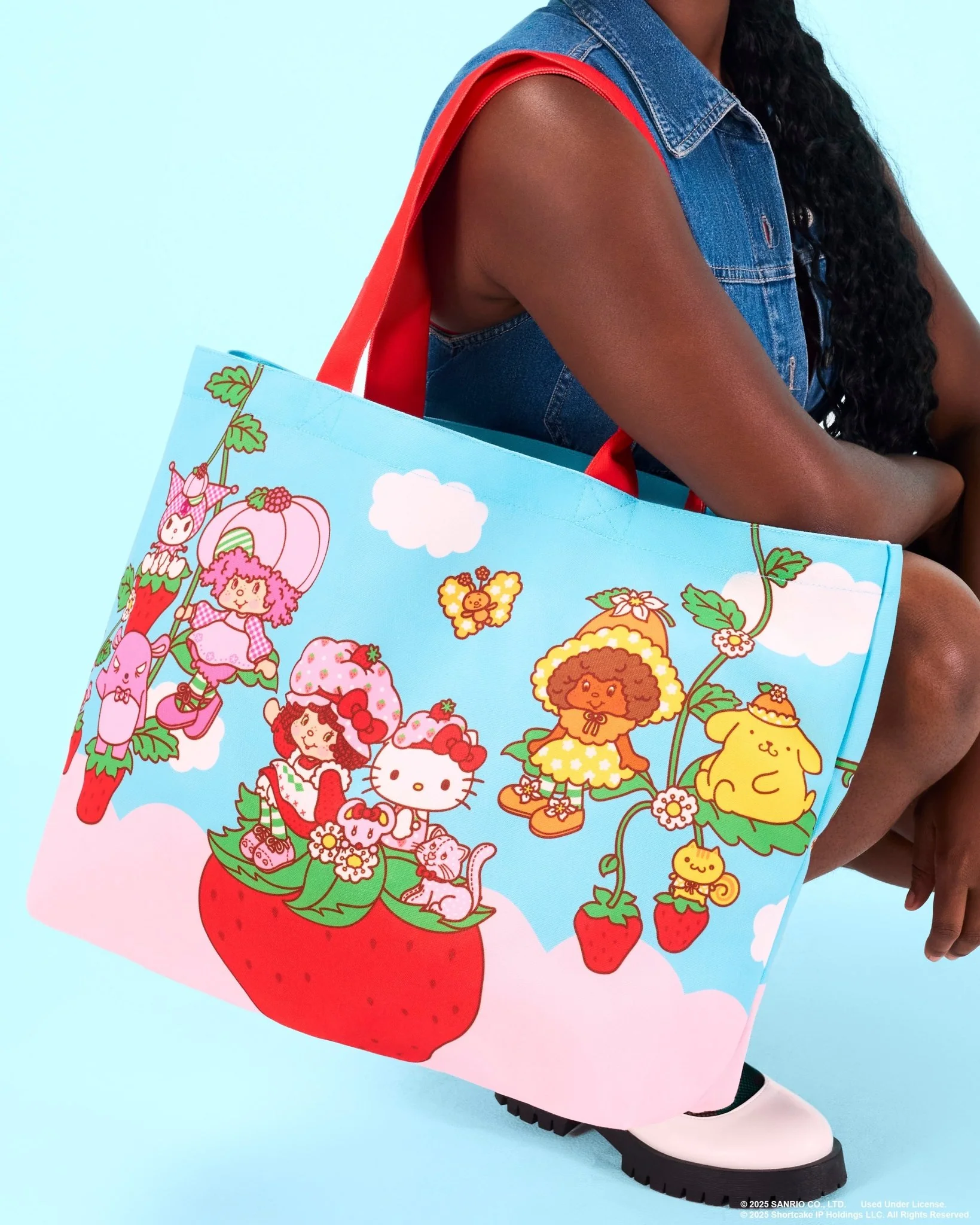 Loungefly x Sanrio x Strawberry Shortcake Oversize Canvas Tote Bag - Image 2