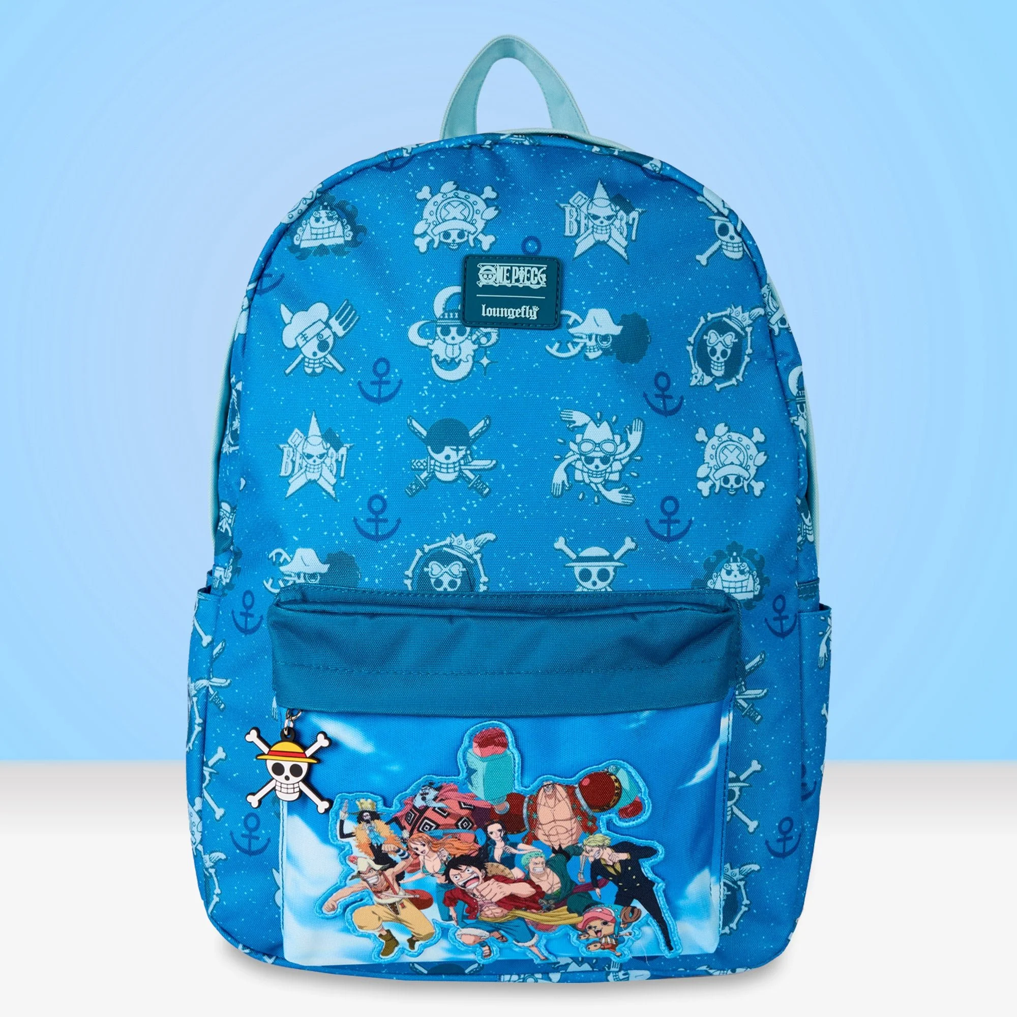 Loungefly x Toei One Piece AOP Characters Nylon Backpack