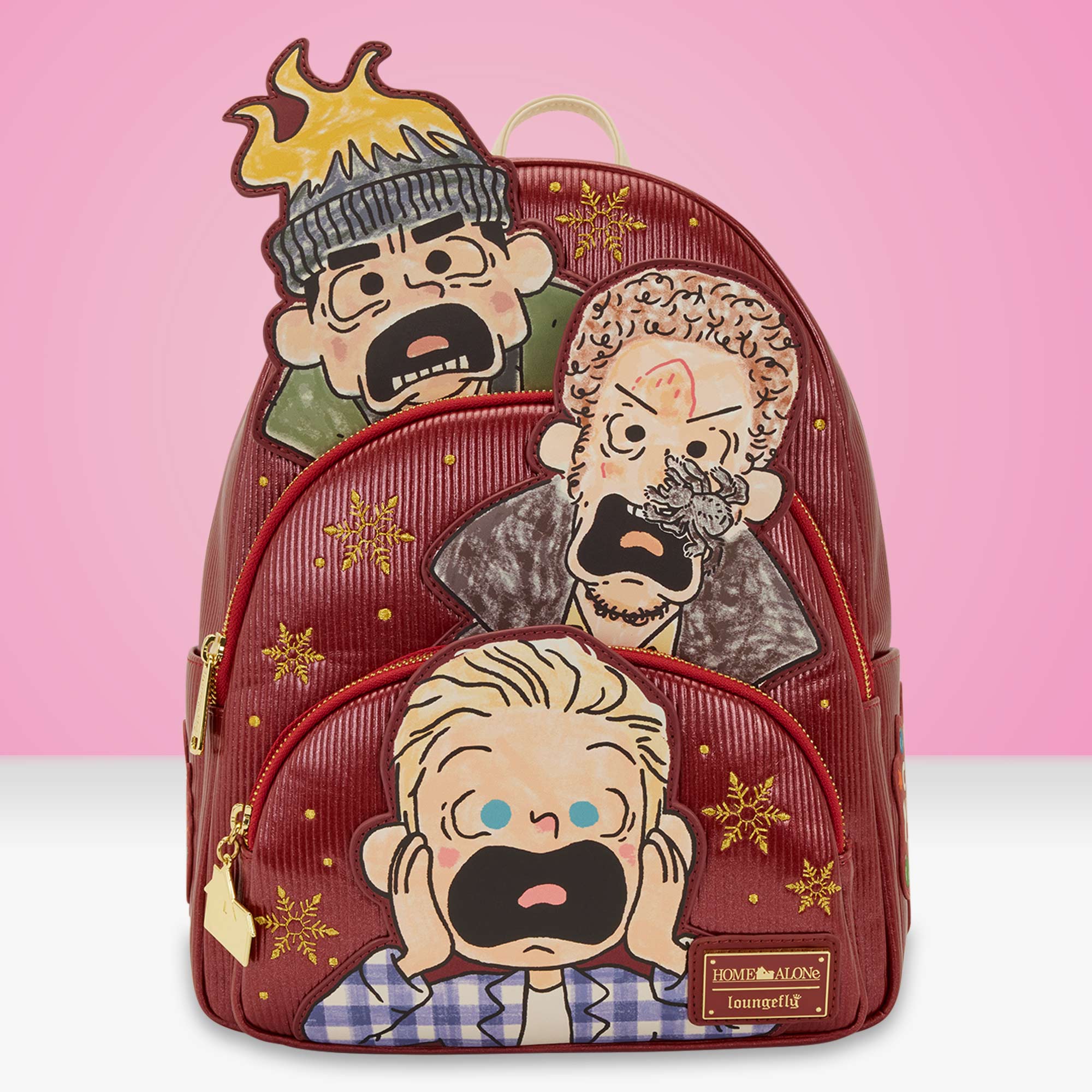 Loungefly x Home Alone Triple Pocket Mid-Size Backpack