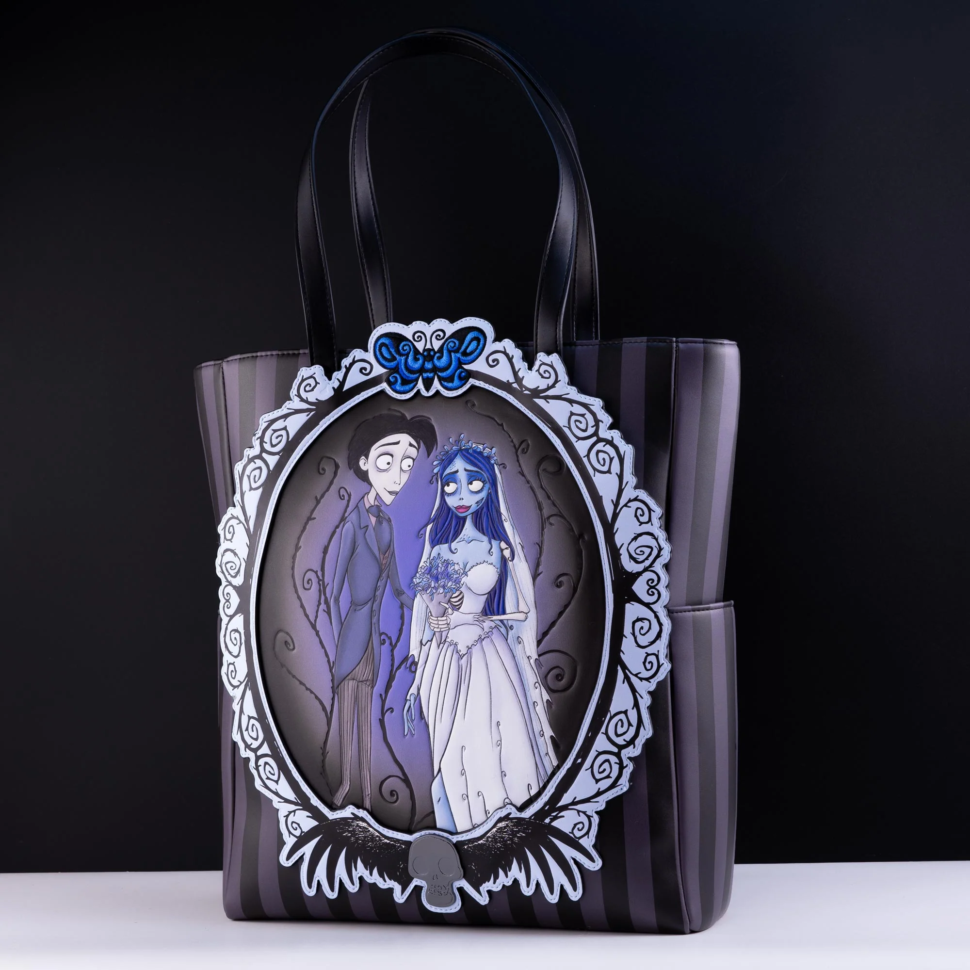Loungefly x Corpse Bride Victor and Emily Among Vines Tote Bag