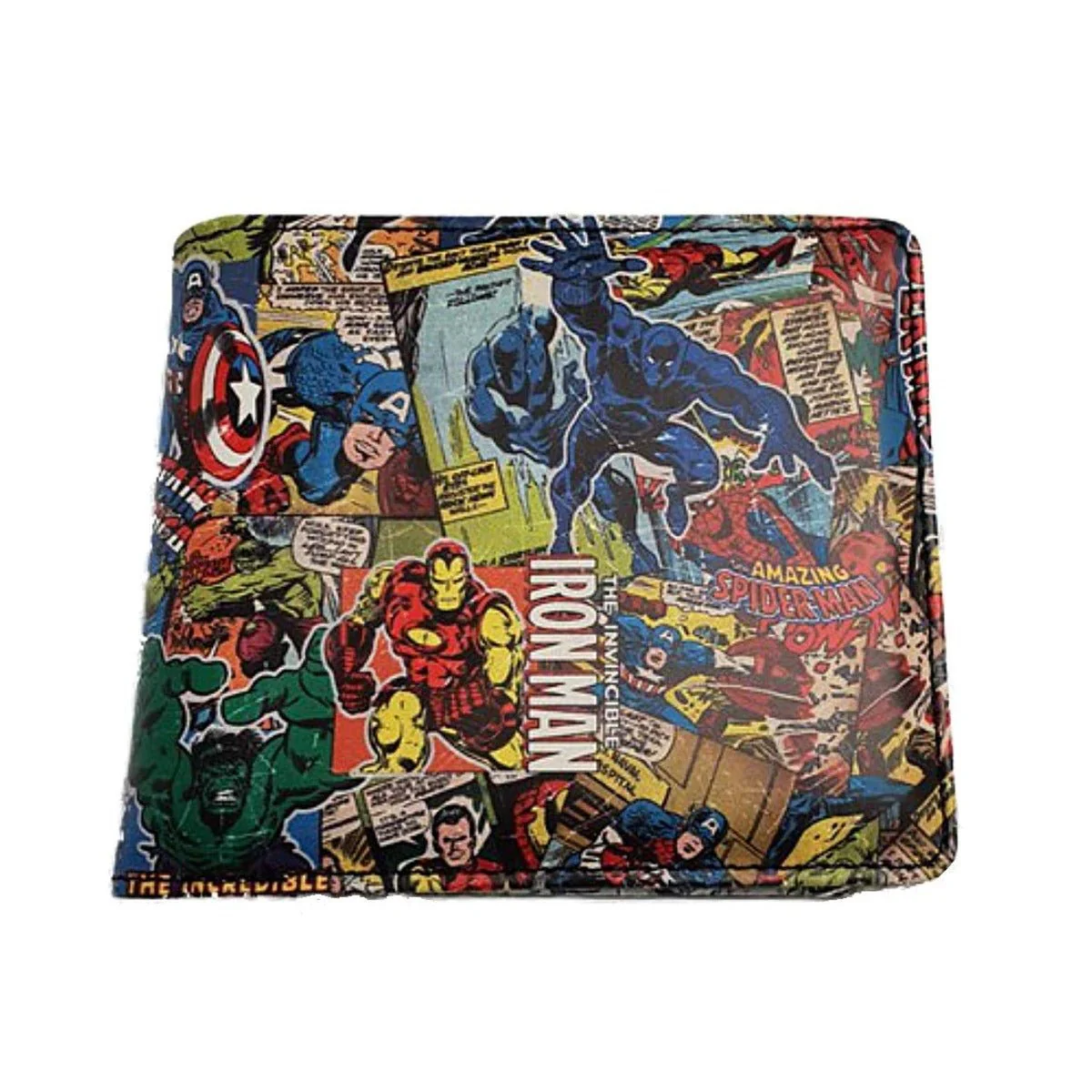 Marvel Allover Print Retro Comic-Style Wallet