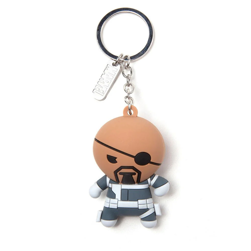 Marvel Nick Fury Kawaii 3D Rubber Key Chain