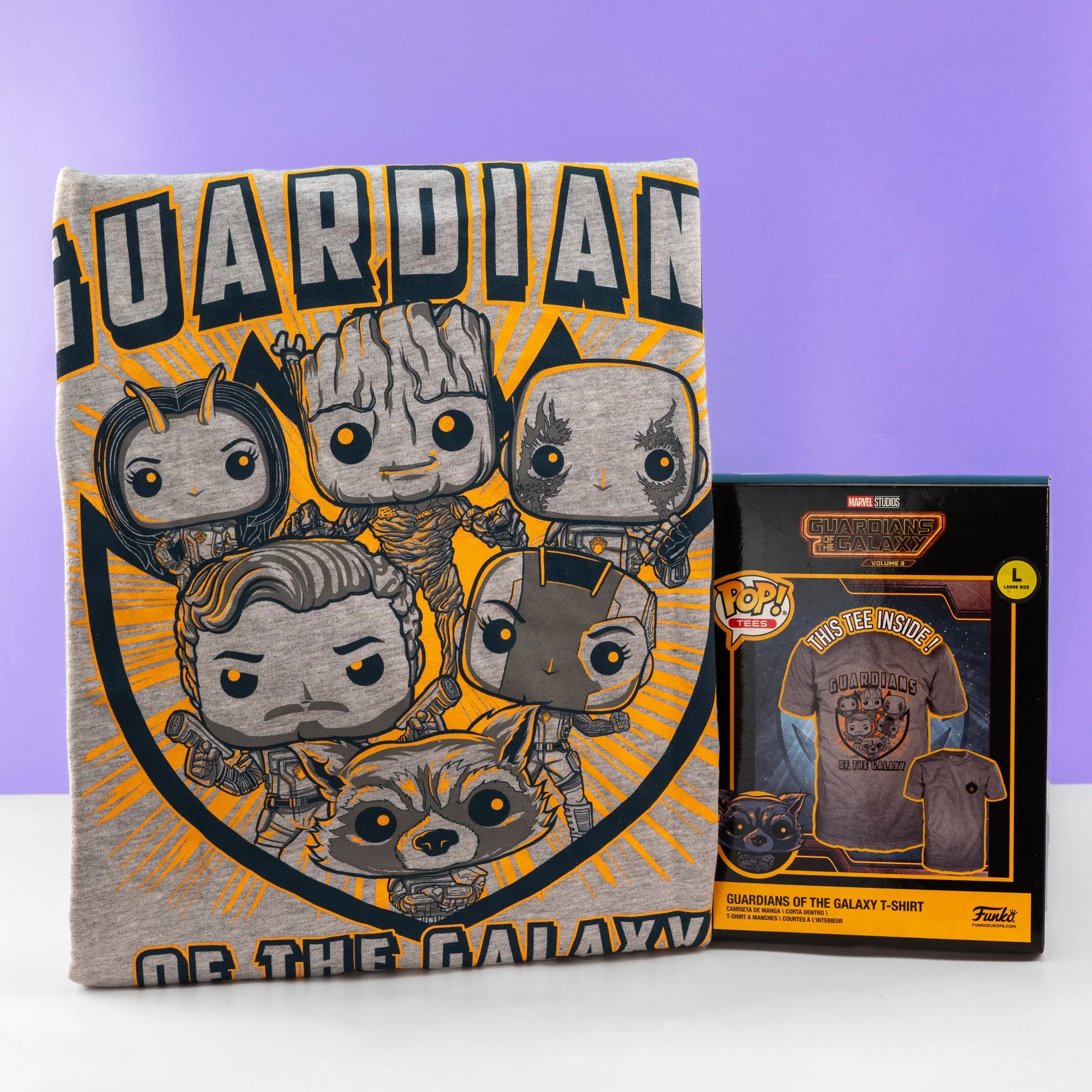 Marvel GOTG 3 Group Finale Funko Boxed Tee
