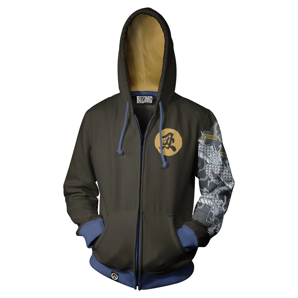 Overwatch Hanzo Zip-Up Hoodie - Image 7
