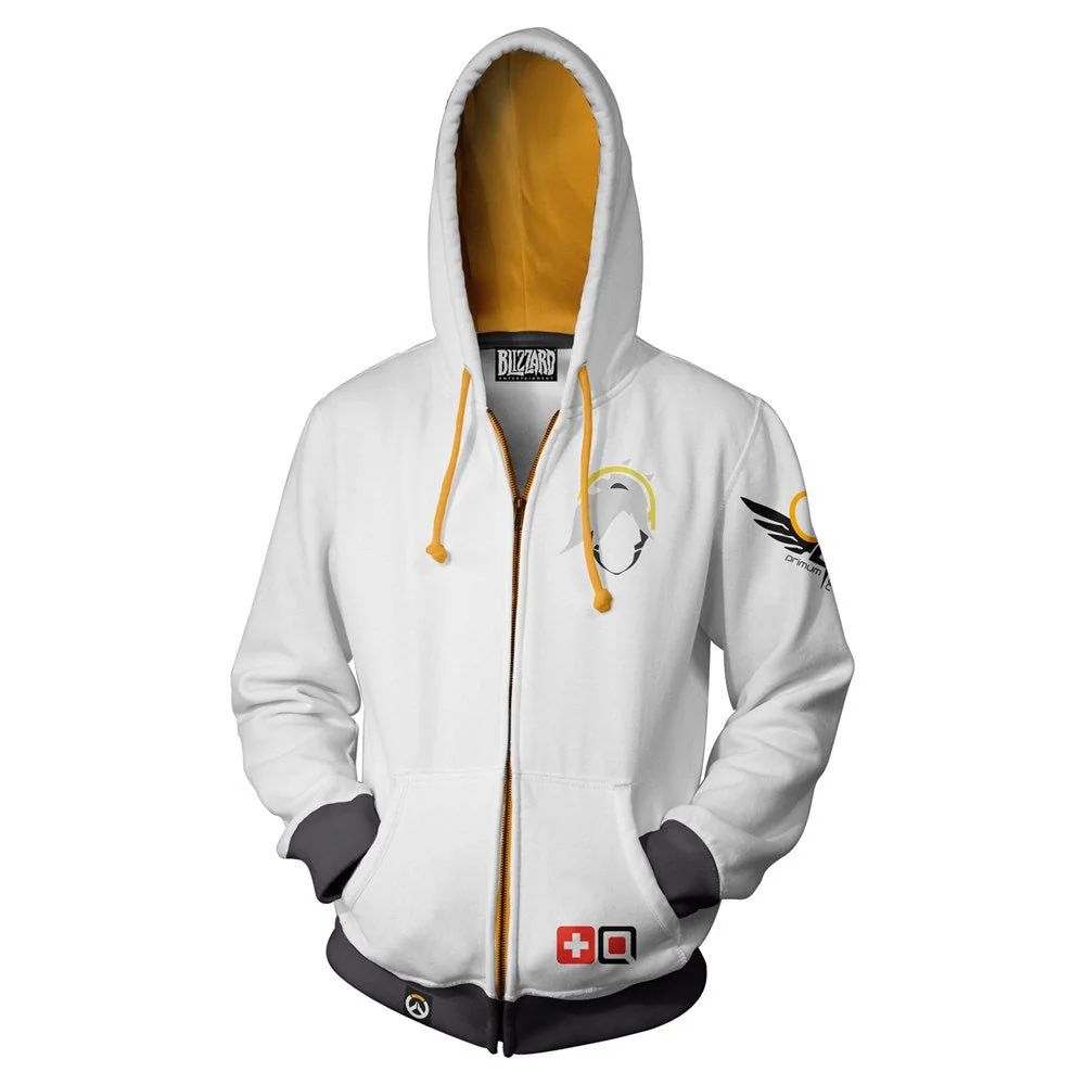 Overwatch Mercy Zip-Up Hoodie