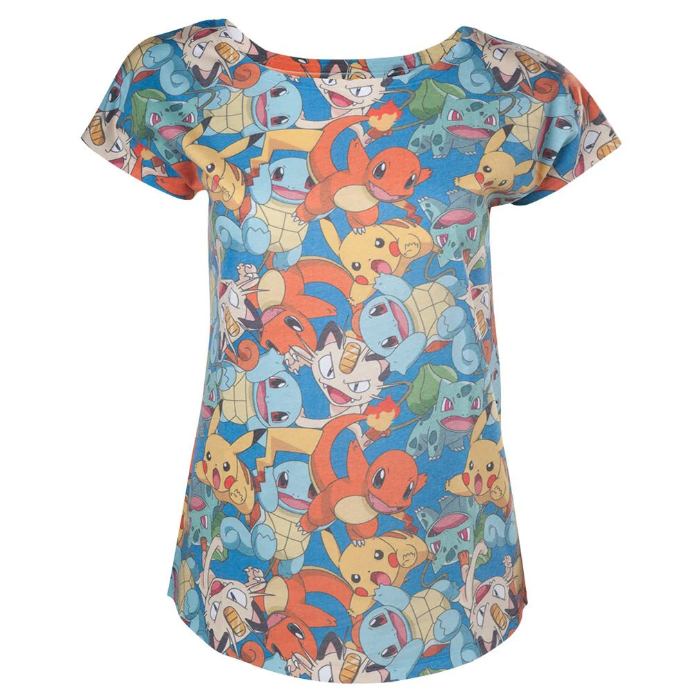 Pokemon Characters All Over Print Ladies T-Shirt - Image 6