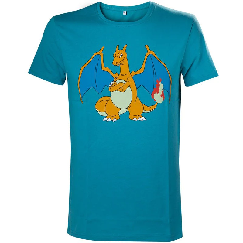 Pokemon Charizard Character Turquoise T-Shirt - Image 6