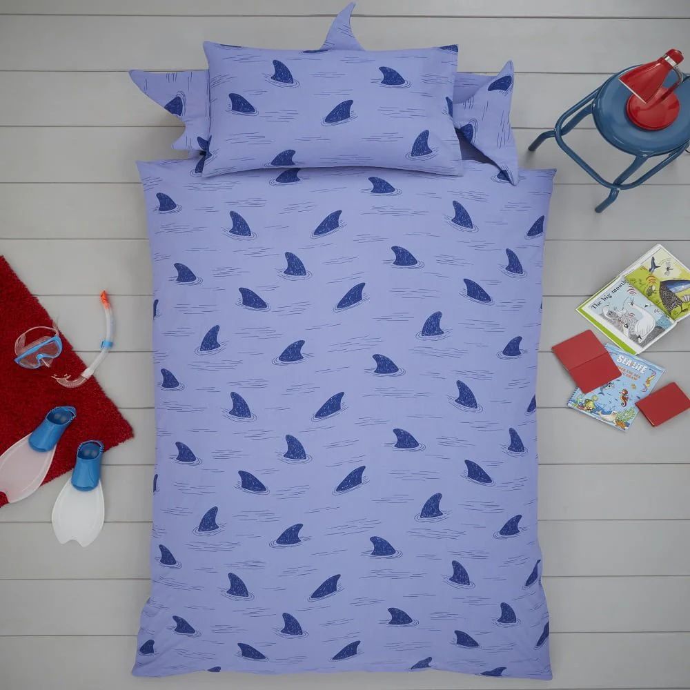 Shark Shaped Single Duvet Cover Bedding Set - Image 2