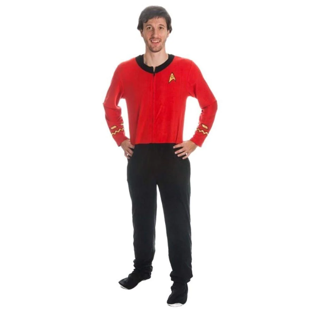 Star Trek TOS Comms Full Length Footed Onesie - Image 5