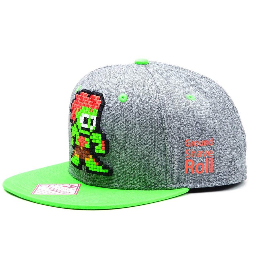 Street Fighter Retro Pixelated Blanka Snapback Cap