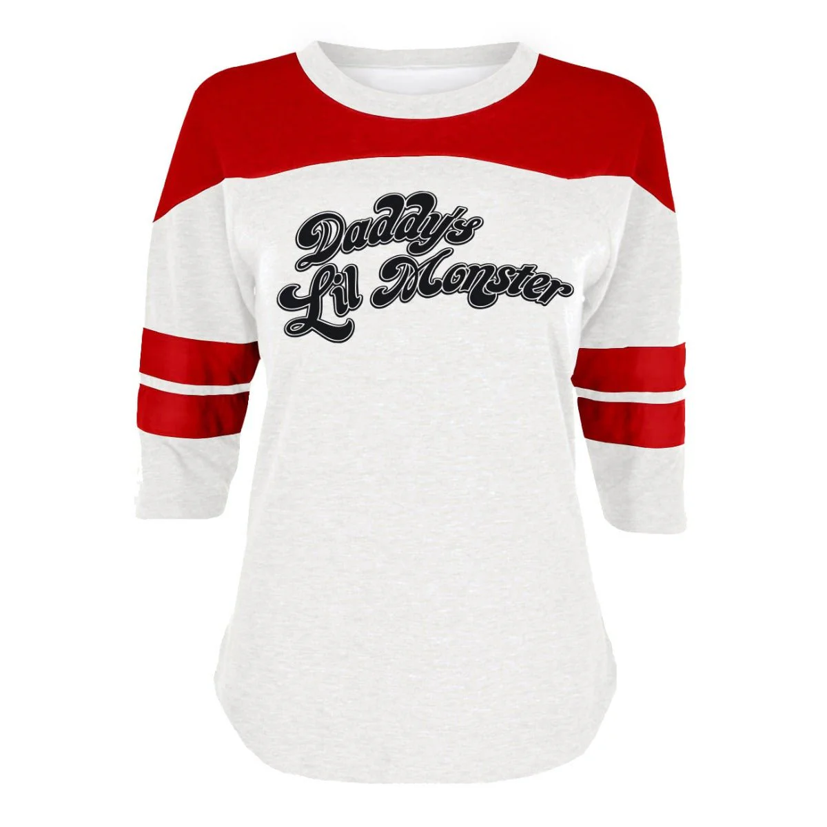 Suicide Squad Harley Quinn Daddy's Lil' Monster Premium Baseball Shirt - Image 2