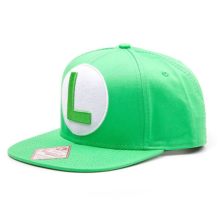 Super Mario - Luigi Green Snapback Cap